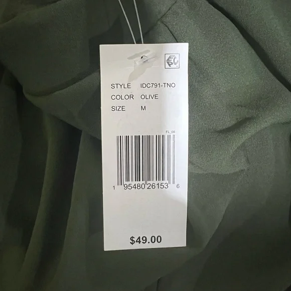 Moa Moa Olive Green Sleeveless Wide-Leg Jumpsuit - Picture 5 of 6